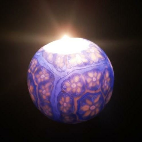 Candela Sfera Cloisonné Artigianale – Decorazione Casa Profumata Fatta a Mano