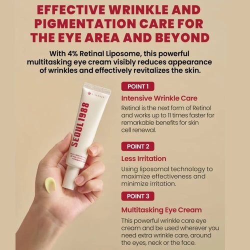 Crema Contorno Occhi Anti-Età al Retinolo – K-Secret Seoul 1988 Eye Cream 30ml