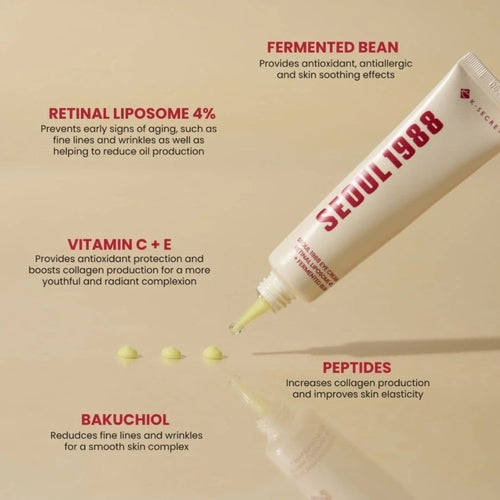 Crema Contorno Occhi Anti-Età al Retinolo – K-Secret Seoul 1988 Eye Cream 30ml
