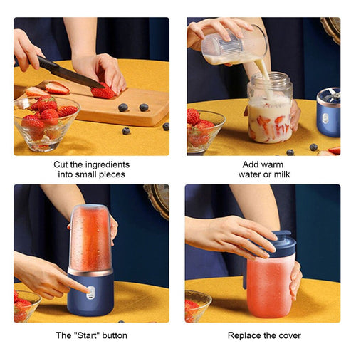 Frullatore Portatile USB Twin Gear – Smoothie Freschi Ovunque 400ml