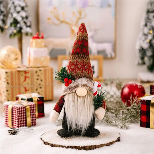 Gnomo di Natale Fatto a Mano – Decorazione Natalizia per Casa e Tavola