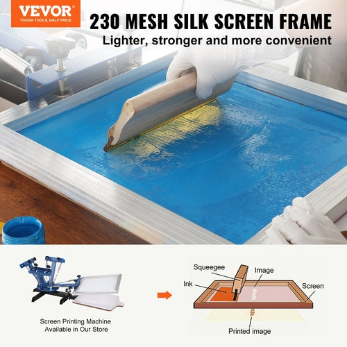 Screen Printing Kit, 2 Pieces Aluminum Silk Screen Printing Frames,